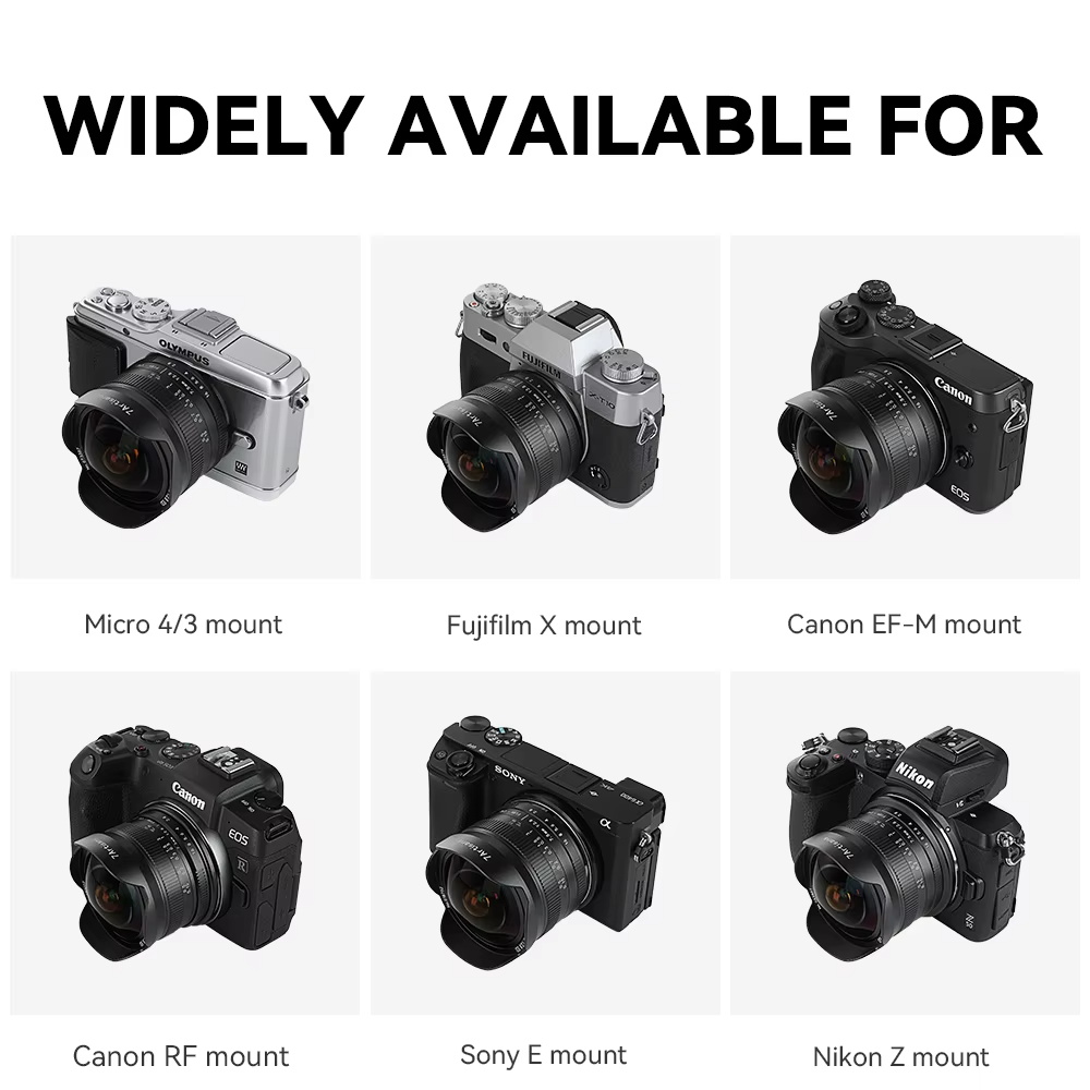7artisans 7.5mm F2.8 II APS-C  - Canon Camera Eos M50 Mark Ii review and price