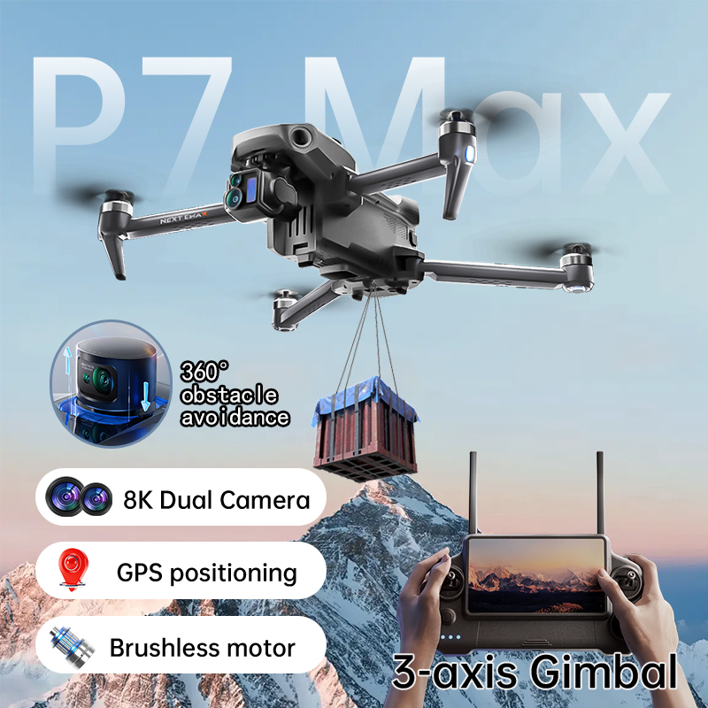 NEW P7 Max Drone 8K Camera GPS - Drone Photogrammetry review and price