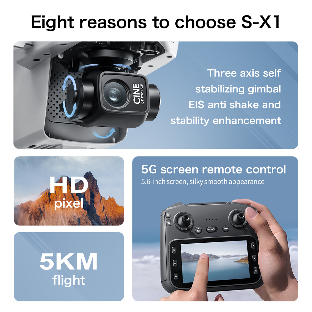Lenovo S-X1 MAX GPS Drone 3-Ax - Drone Multispectral review and price